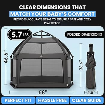 Amazon.com : Laras Loft Pop-Up Playpen for Babies & Toddlers